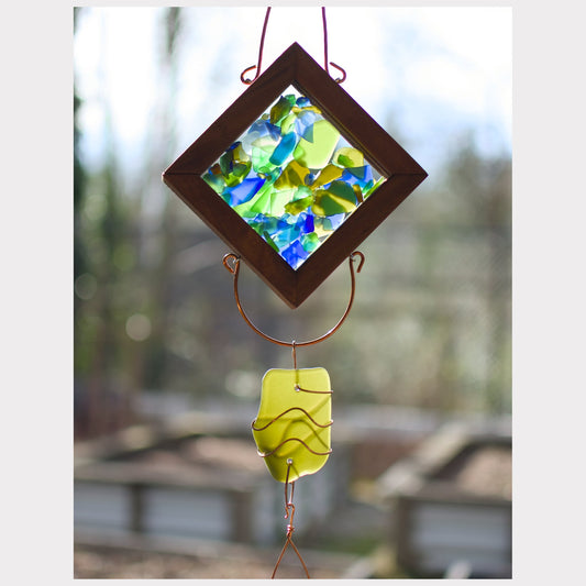 detail, kaleidoscope wind chime