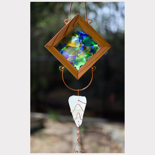 detail, kaleidoscope wind chime