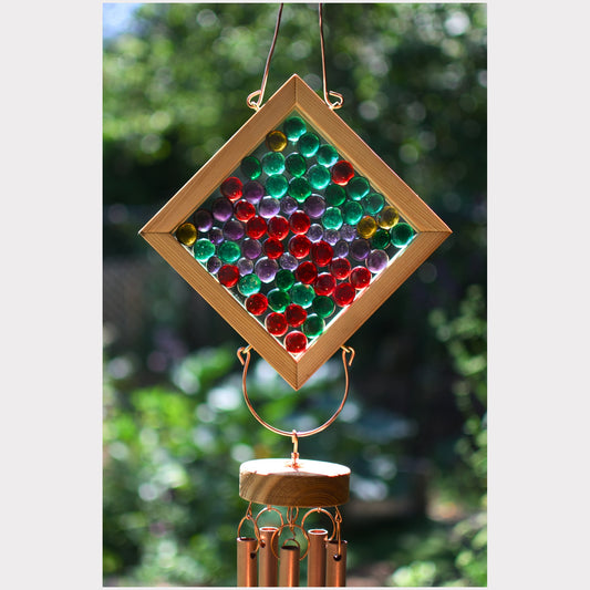 Detail, kaleidoscope wind chime.