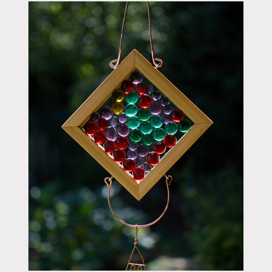 Detail, kaleidoscope wind chime.