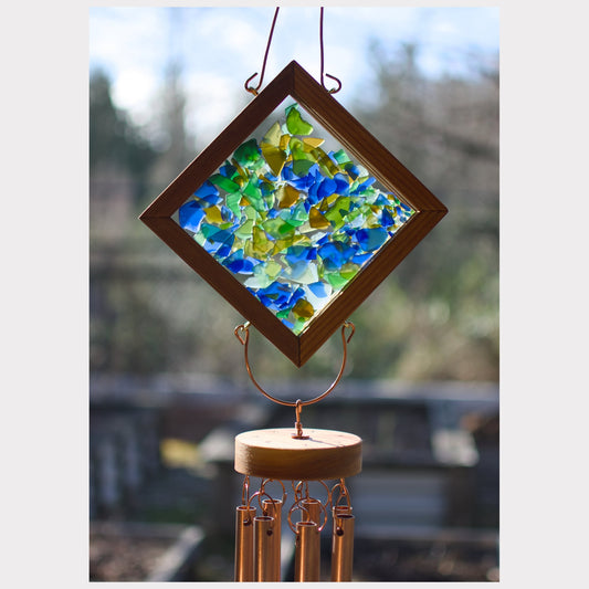 detail, kaleidoscope wind chime